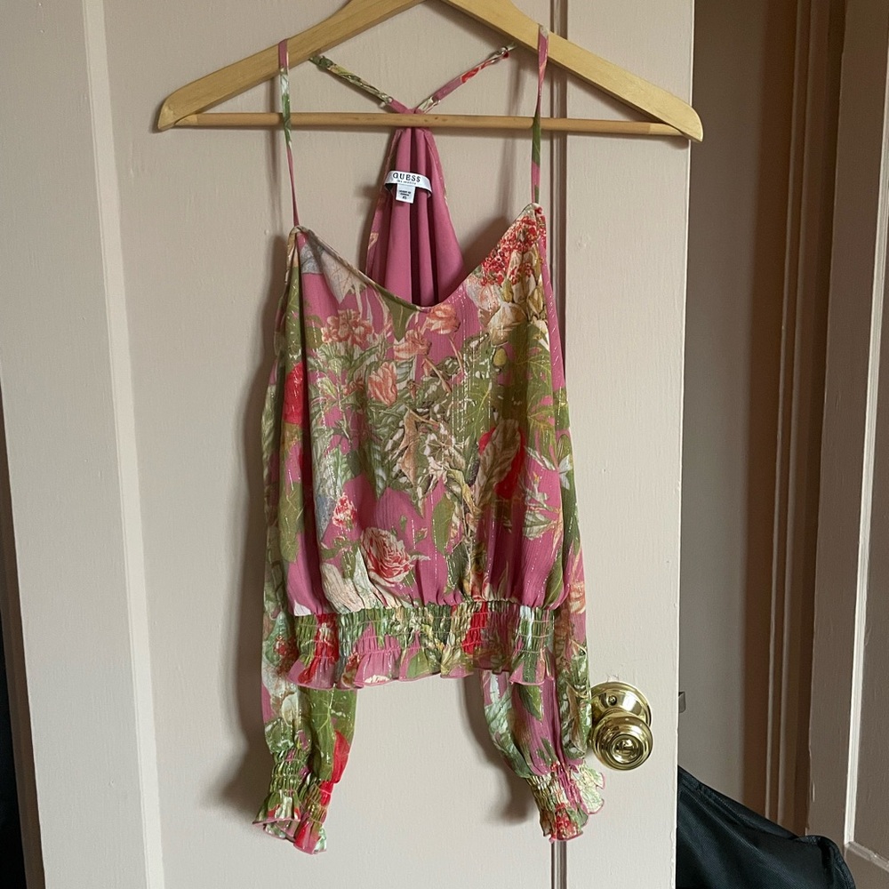 Guess Ashton Cold Shoulder Top - XS